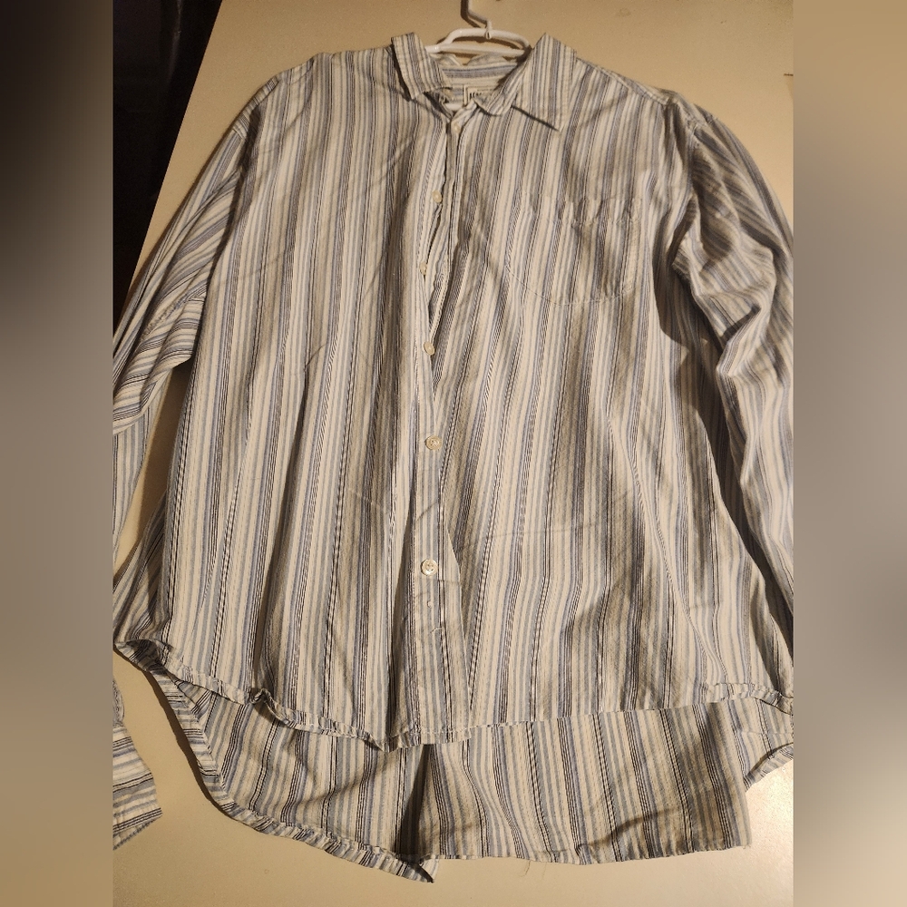Aeropostale Men's Casual Striped Button Down Shirt